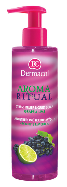 Dermacol - Antistresové mydlo na ruky - hrozno s limetkou - 250 ml